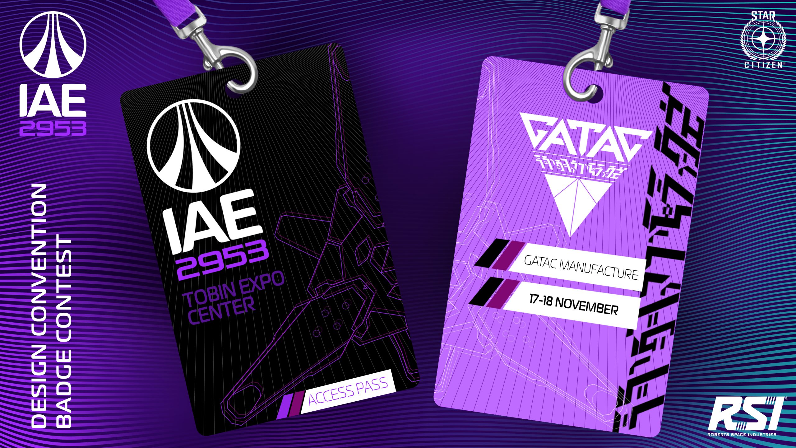 Diseño convention badge de Gatac manufcature Diseño convention badge de Gatac manufcature