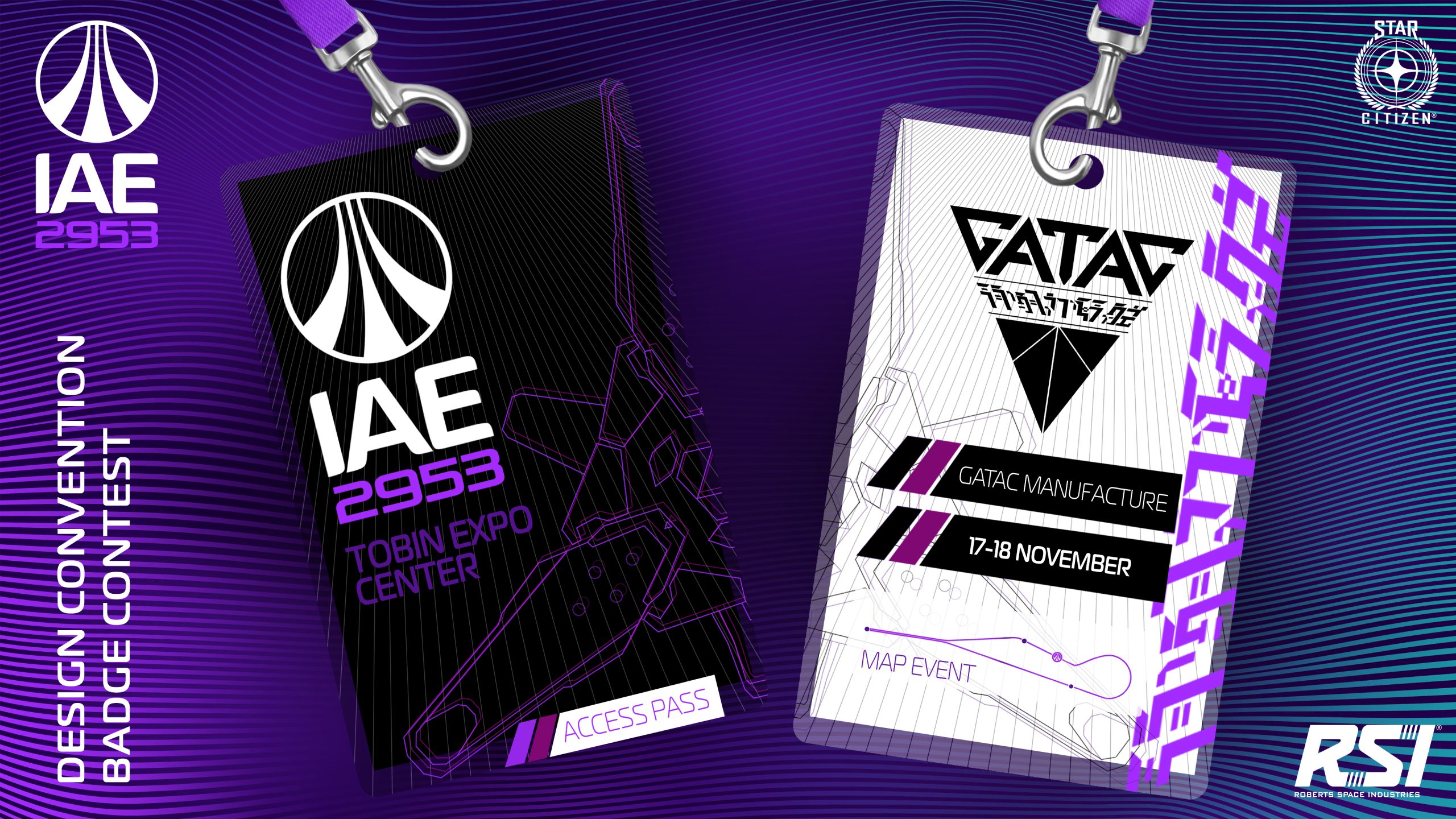 Diseño convention badge de Gatac manufcature Diseño convention badge de Gatac manufcature