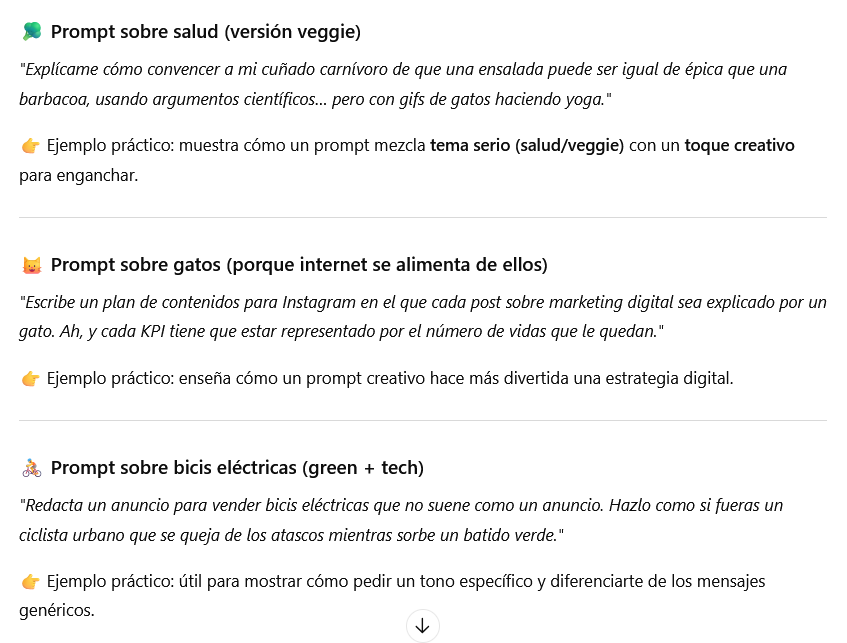 prompts de la IA prompts de la IA