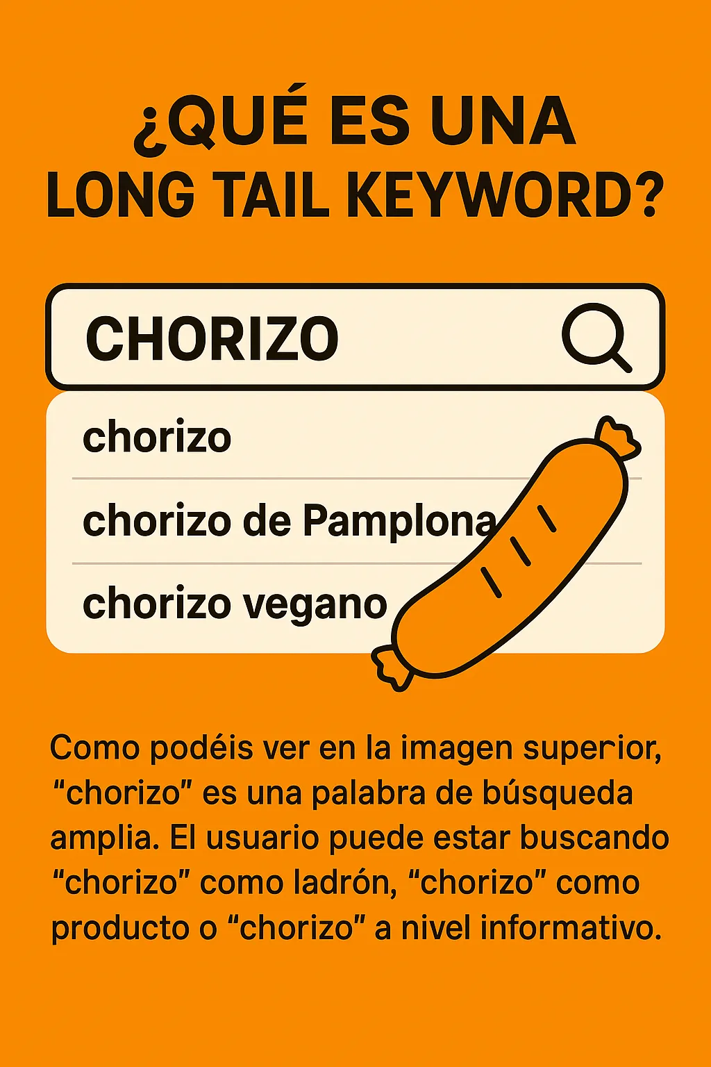 Ejemplo de búsqueda de «chorizo» Ejemplo de búsqueda de "chorizo"