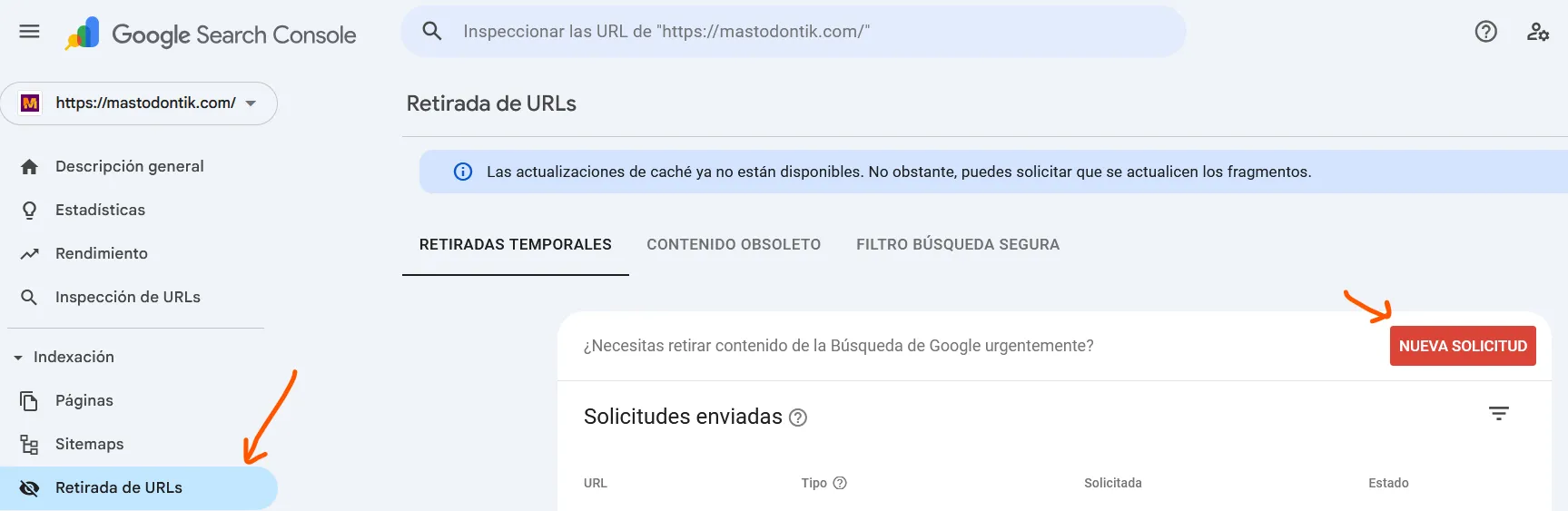 Retirada de url